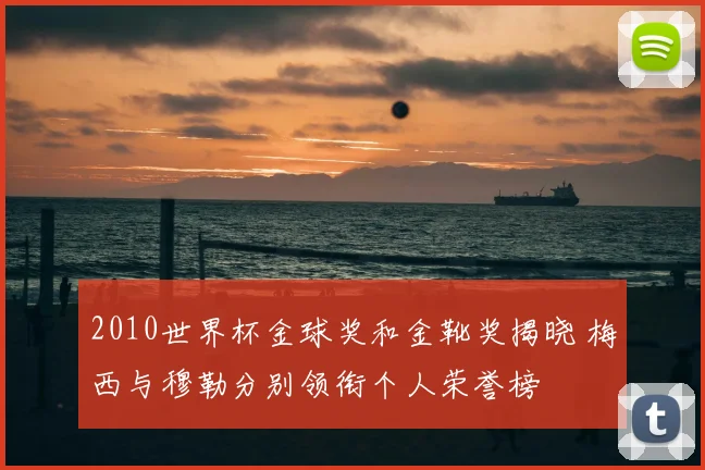 2010世界杯金球奖和金靴奖揭晓 梅西与穆勒分别领衔个人荣誉榜